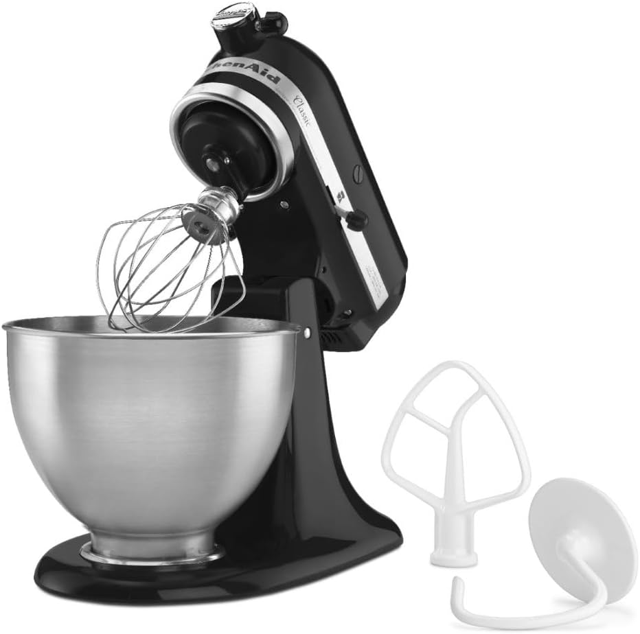 KitchenAid Classic Series 4.5 Quart Tilt-Head Stand Mixer K45SS, Onyx Black