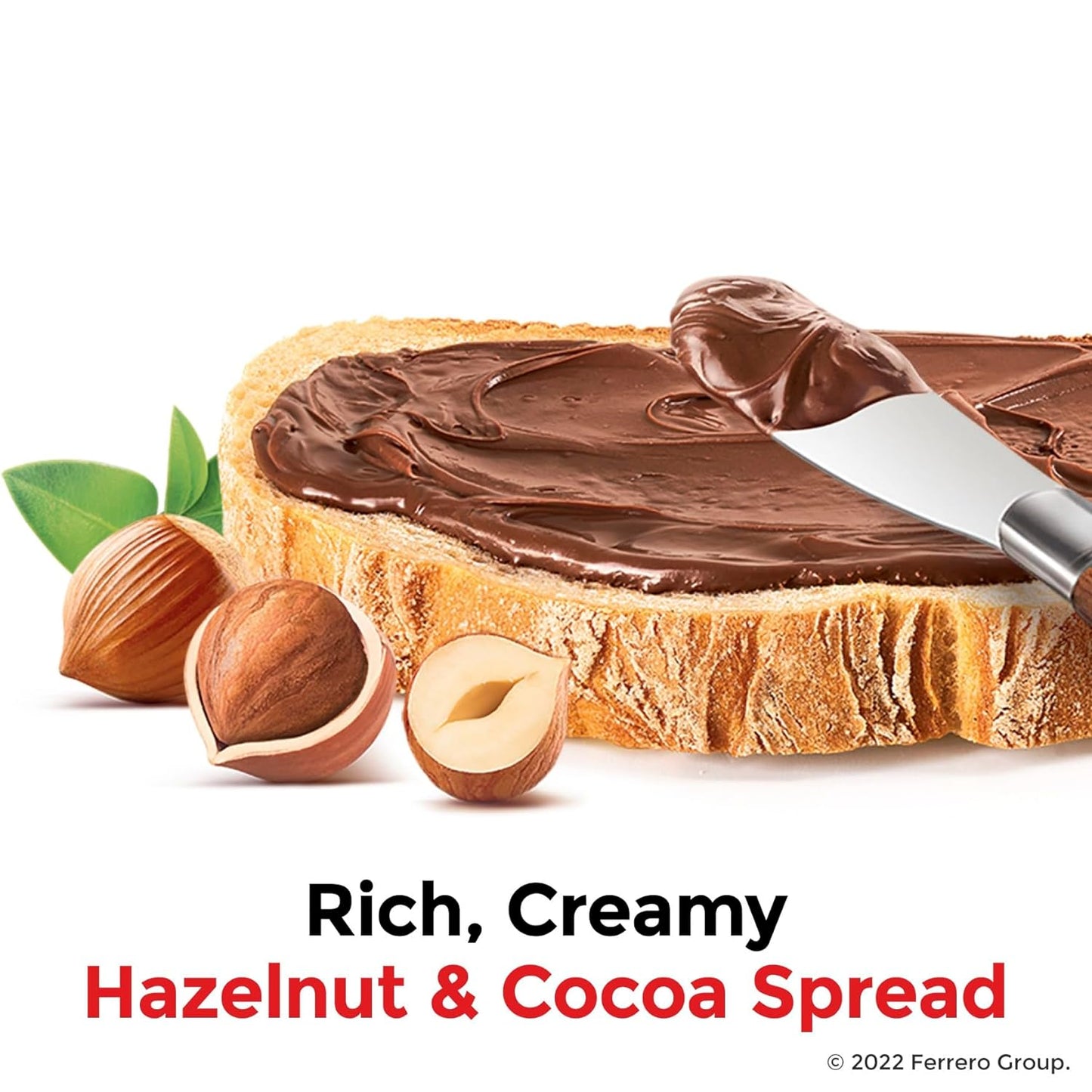 Nutella Hazelnut Spread with Cocoa for Breakfast, 13 oz Jar