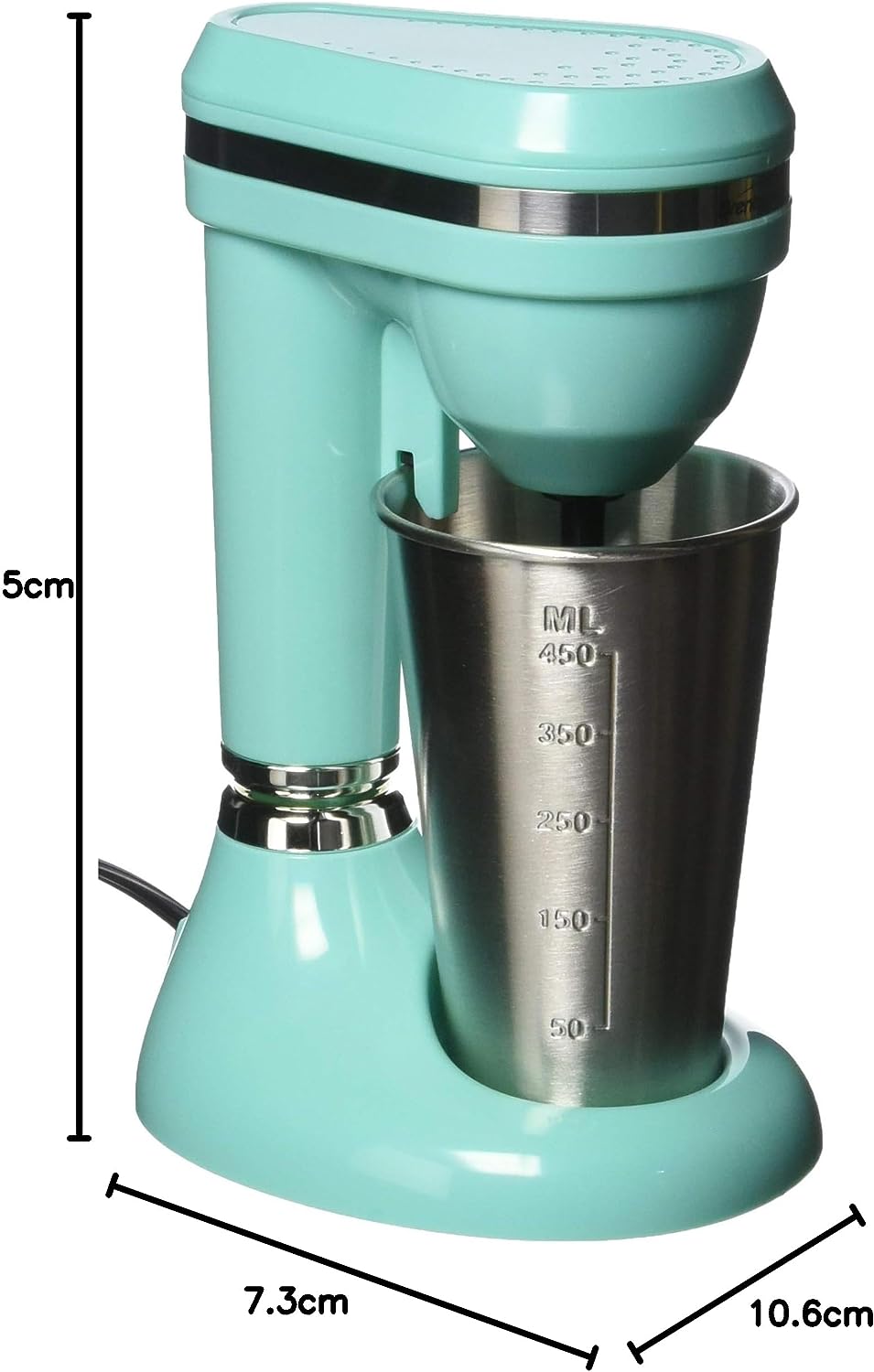 Brentwood Classic Milkshake Maker, 15 oz, Turquoise,SM-1200B