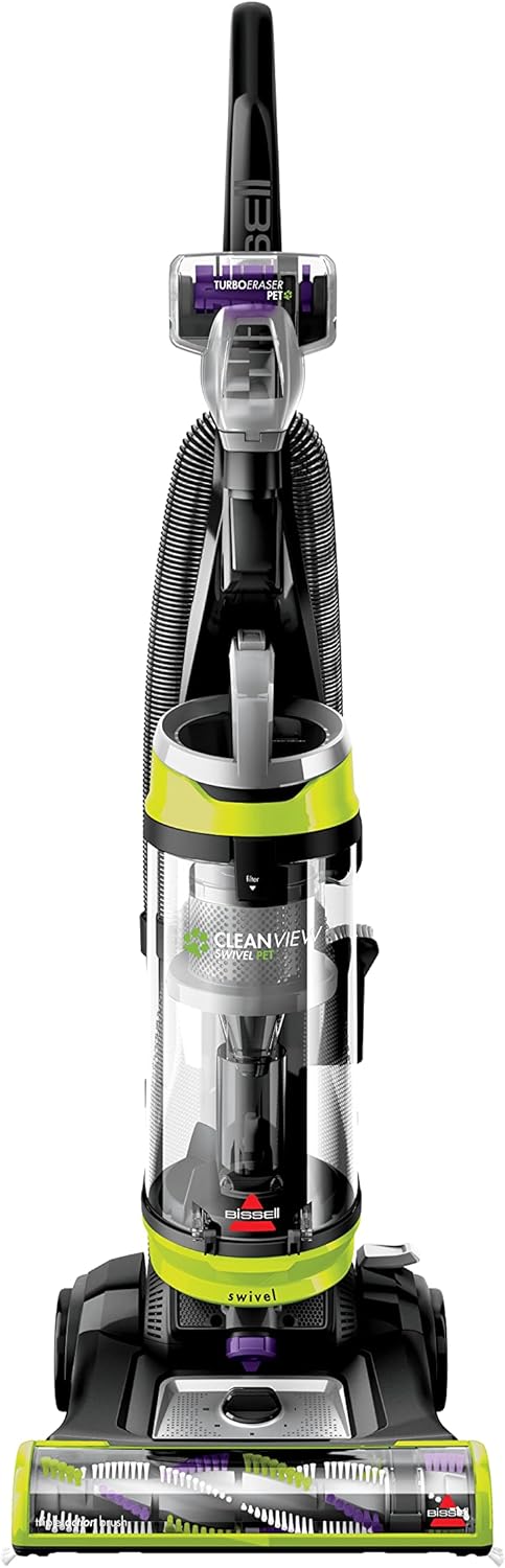 BISSELL 2252 CleanView Swivel Upright Bagless Vacuum with Swivel Steering, Powerful Pet Hair Pick Up, Specialized Pet Tools