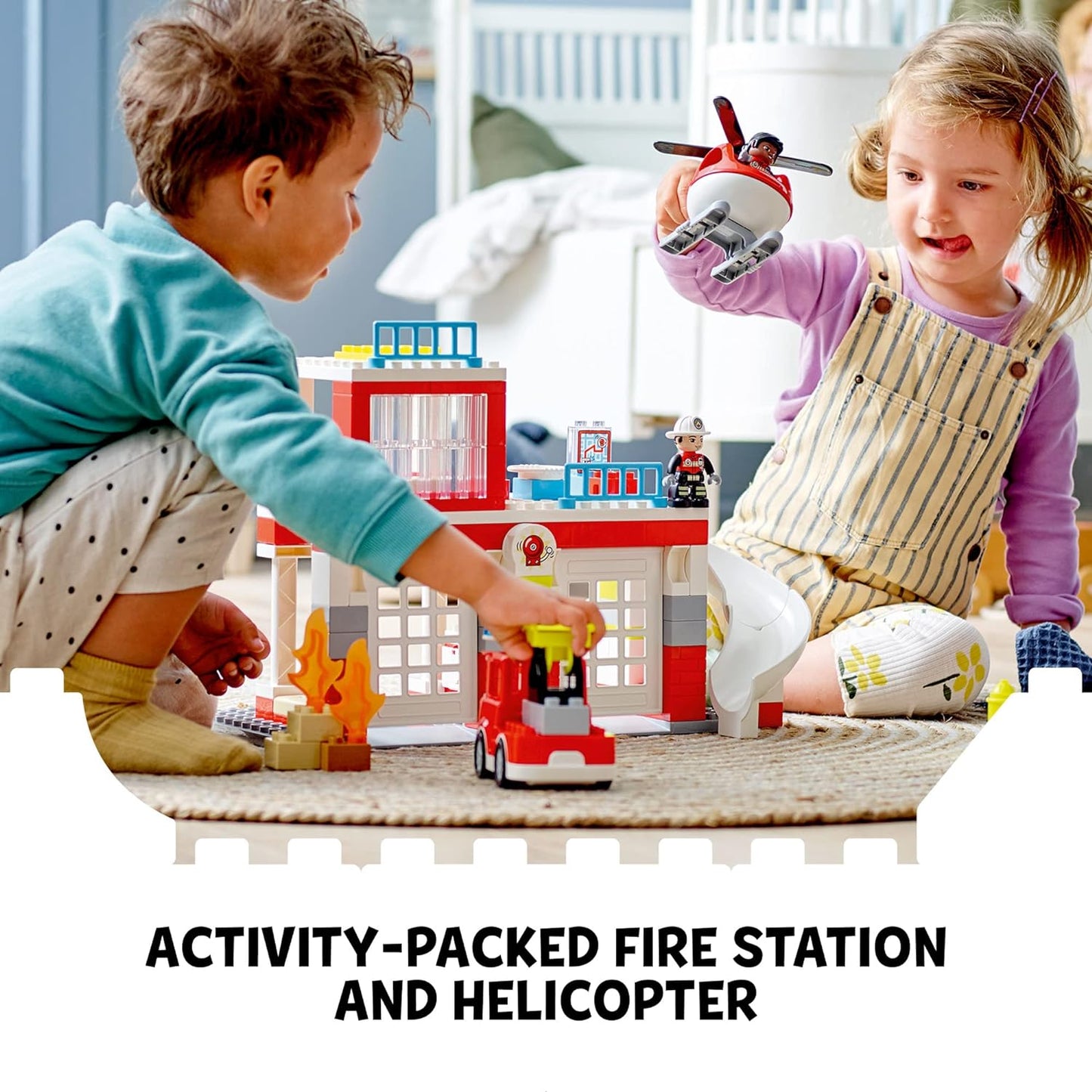 LEGO DUPLO Fire Station & Helicopter Playset 10970