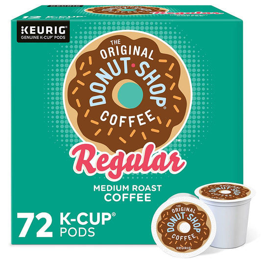 The Original Donut Shop Keurig Single-Serve K-Cup Pods, Regular Medium Roast Coffee, 72 Count